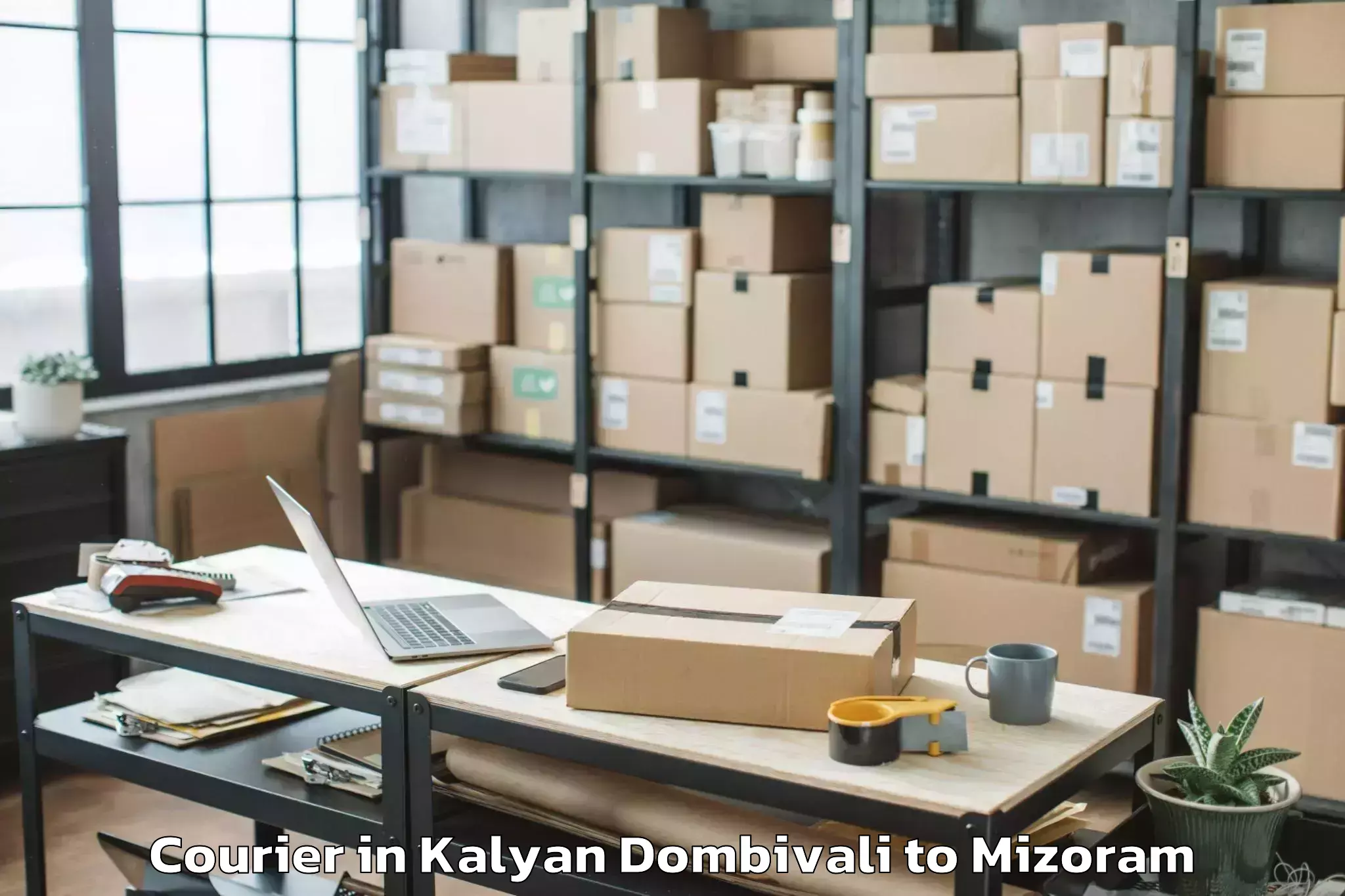 Reliable Kalyan Dombivali to Tlabung Courier